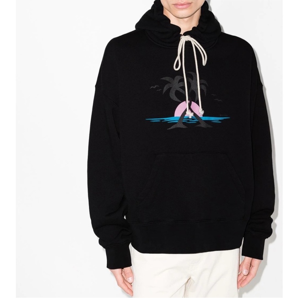Authentic Palm Angels Hugging Palms-print hoodie
